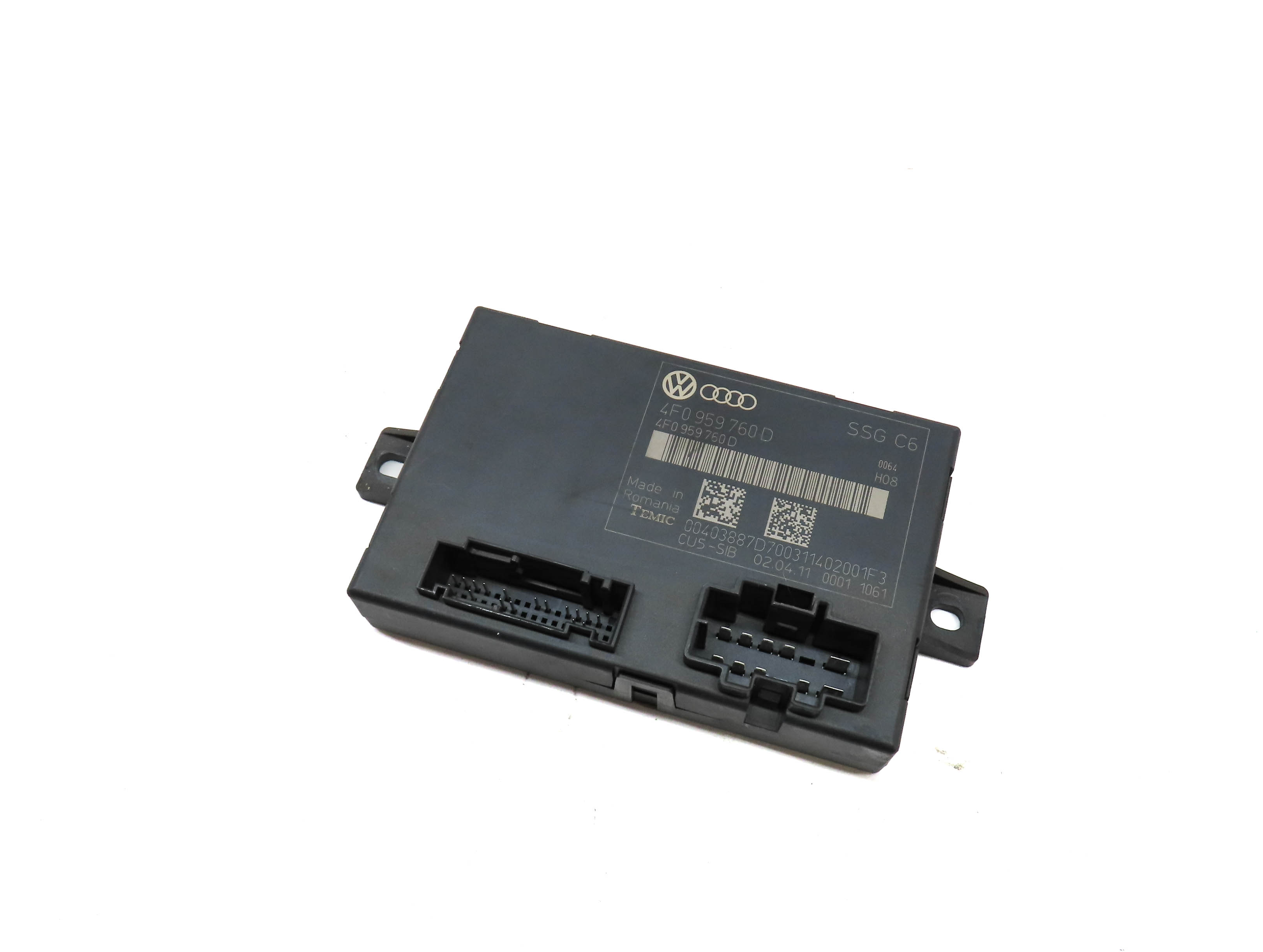 2005-2015 AUDI A6 S6 Q7 (C6 4L) LEFT FRONT DRIVER MEMORY SEAT CONTROL MODULE — exact item pictured